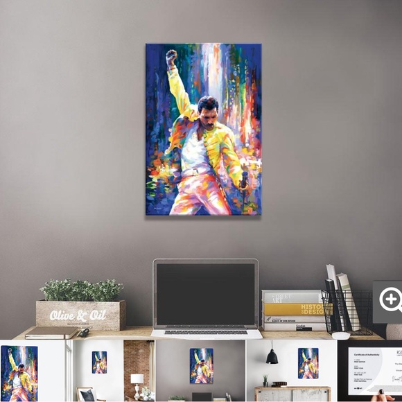 Freddie Mercury- Limited Edition (73/200) Canvas Print - Picture 2 of 3